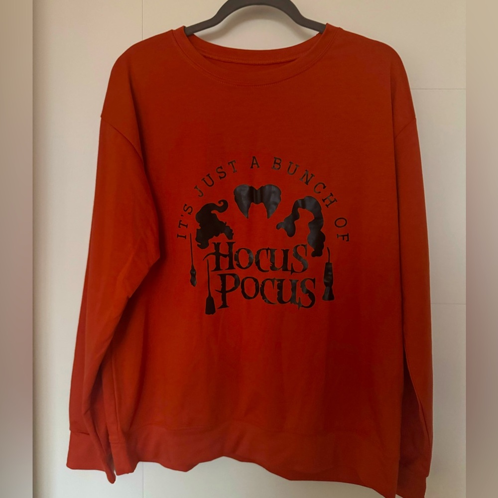 Hocus Pocus Sweatshirt, Halloween; Size L